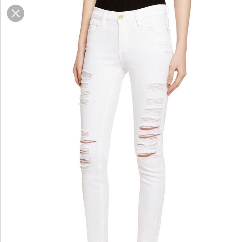 Frame Le Skinny de Jeanne Ripped